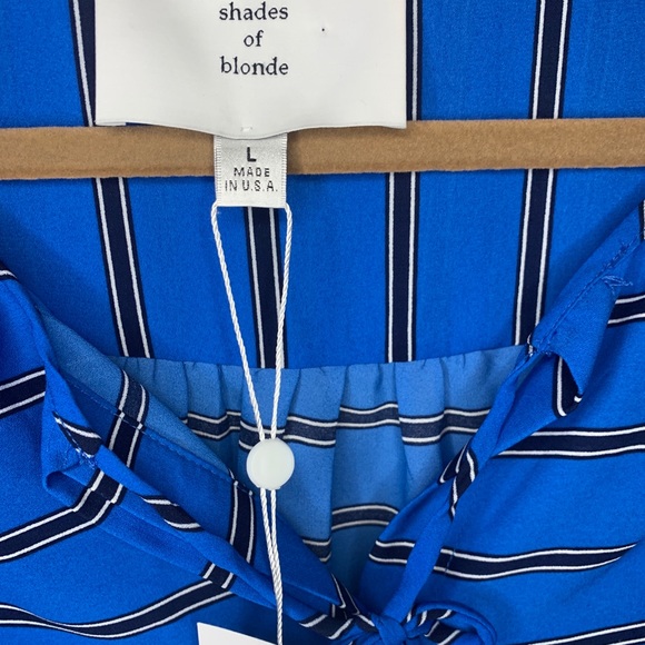 NWT Shades of Blonde Striped Blouse - Picture 2 of 4